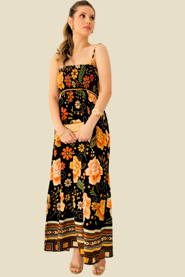 VESTIDO HELENA FLORAL DO CAMPO ESTAMPADO