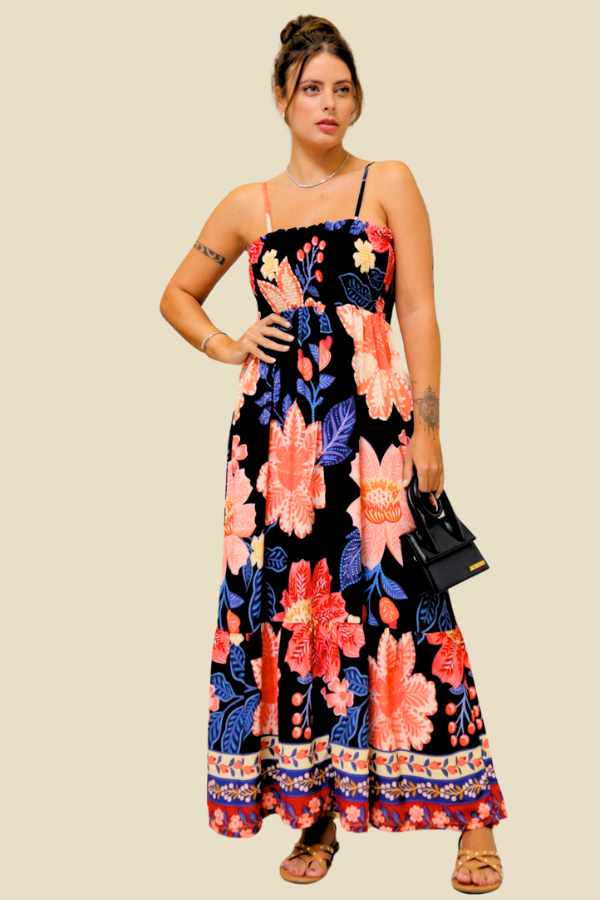 VESTIDO HELENA FLORAL MARGARIDAS ESTAMPADO