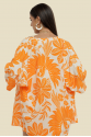 CROPPED + KIMONO LUA BANANA LARANJA CLARO