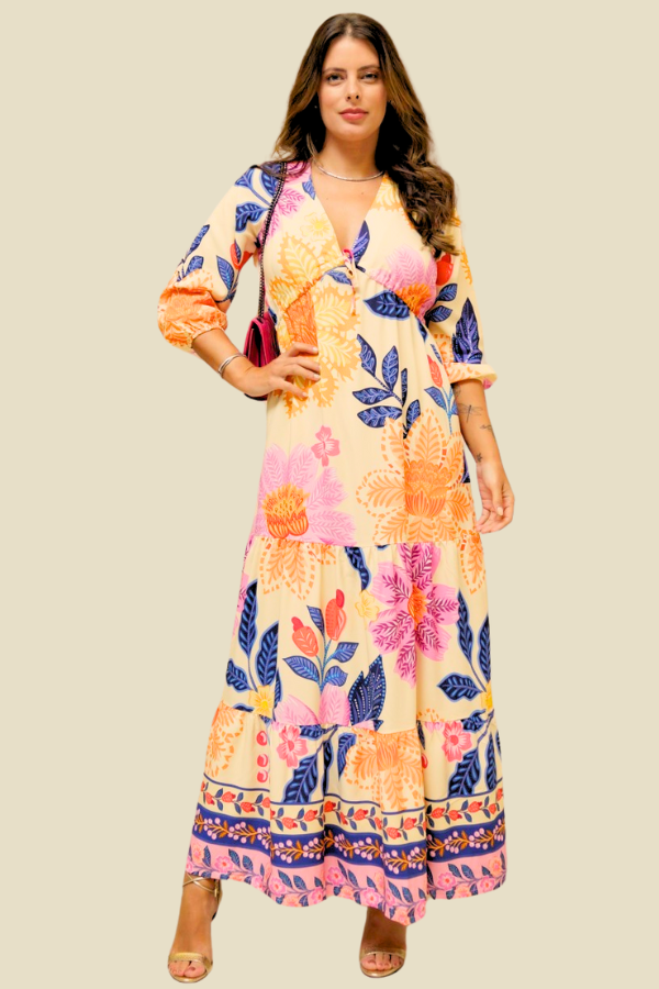 VESTIDO PATY FLORAL MARGARIDAS ESTAMPADO
